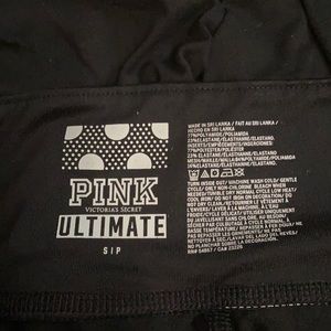 PINK size small leggings with mesh bottom